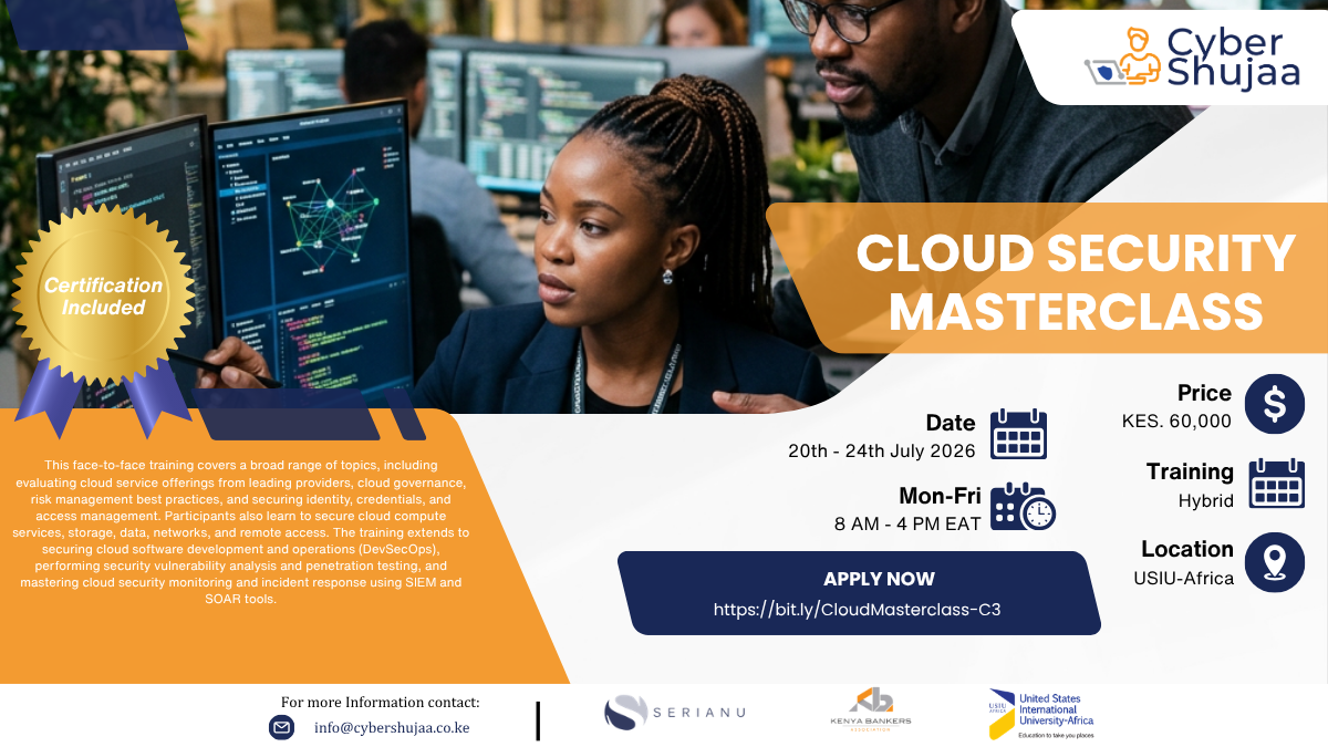 Cloud Security
Masterclass